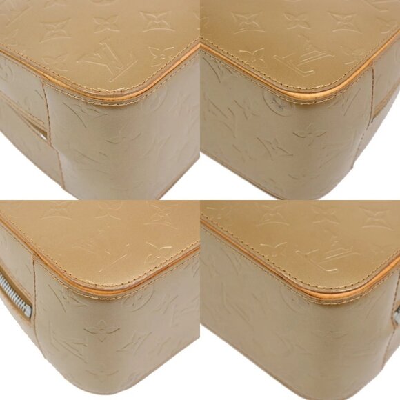 LOUIS VUITTON Shelton MM Hand Bag Monogram Mat Leather Gold M55177 34TA037 - Picture 7 of 16